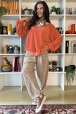 Terry B Classic Sweatshirt Apricot Sorbet